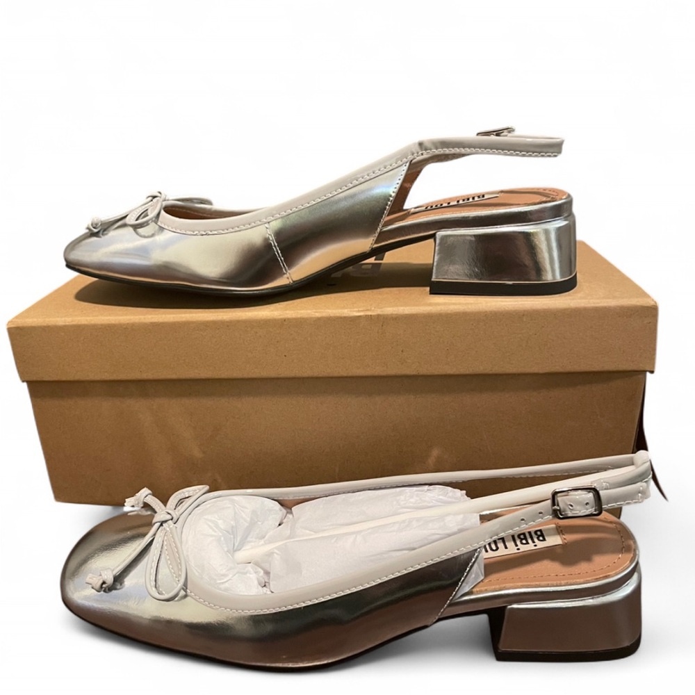 Silver Women's Suzy Ballet Slingback